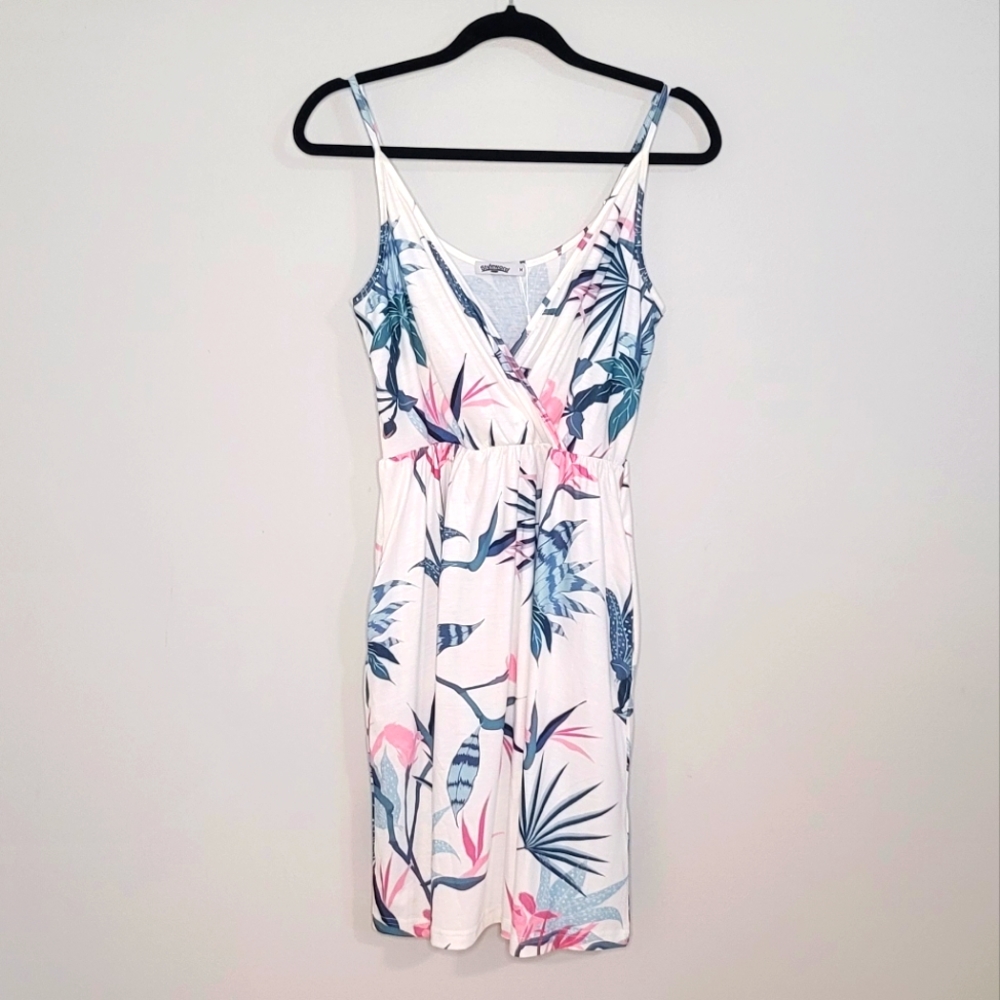 White Floral Women's Summer Dress